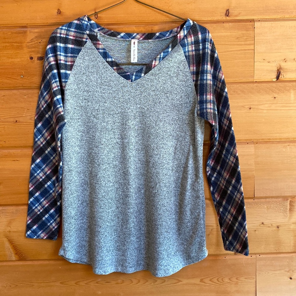 Vanilla Bay Flannel Pajama Top